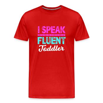 Éducation maternelle Éducateur Éducateur - T-shirt bio Premium Homme - rouge - Devant - Damien (186cm)