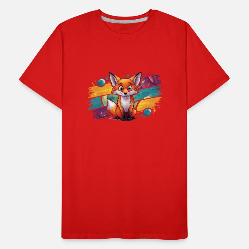 Fox - Illustration Men's Premium Organic T-Shirt