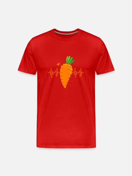 Carrot Vegetables - Men's Premium Organic T-Shirt - red