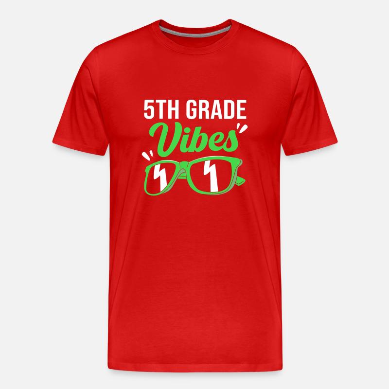5. Klasse - Männer Premium Bio T-Shirt - Rot