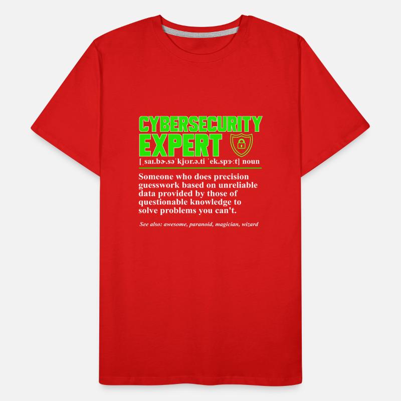 Cybersecurity Hacker IT-Sicherheit Männer Premium Bio T-Shirt