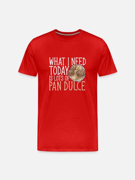 Concha Hispanic Mexican Pan Dulce - Men's Premium Organic T-Shirt - red