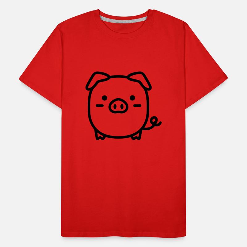 Schwein Männer Premium Bio T-Shirt