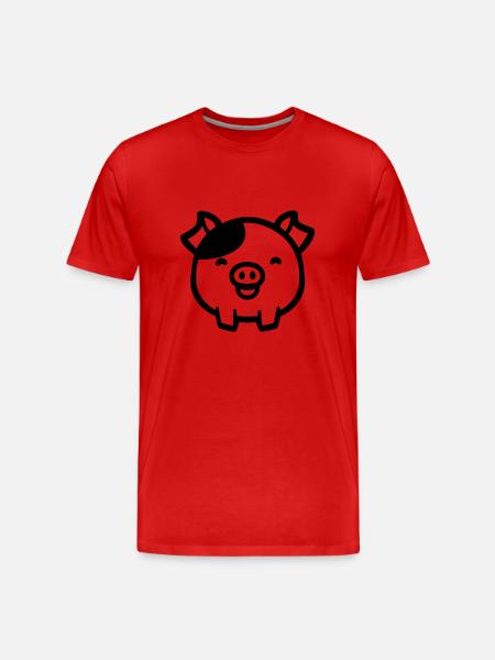 cochon - T-shirt bio Premium Homme - rouge