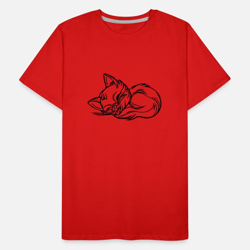 Cute cute sleeping kitten Men's Premium Organic T-Shirt