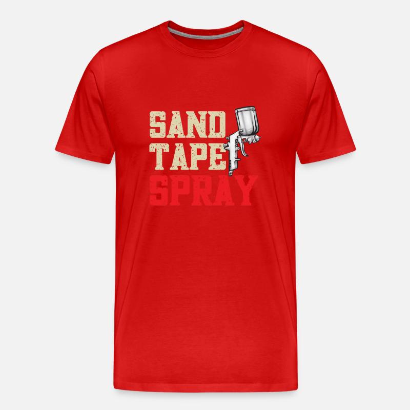 Body Painter Car Painter Painter - Men's Premium Organic T-Shirt - red