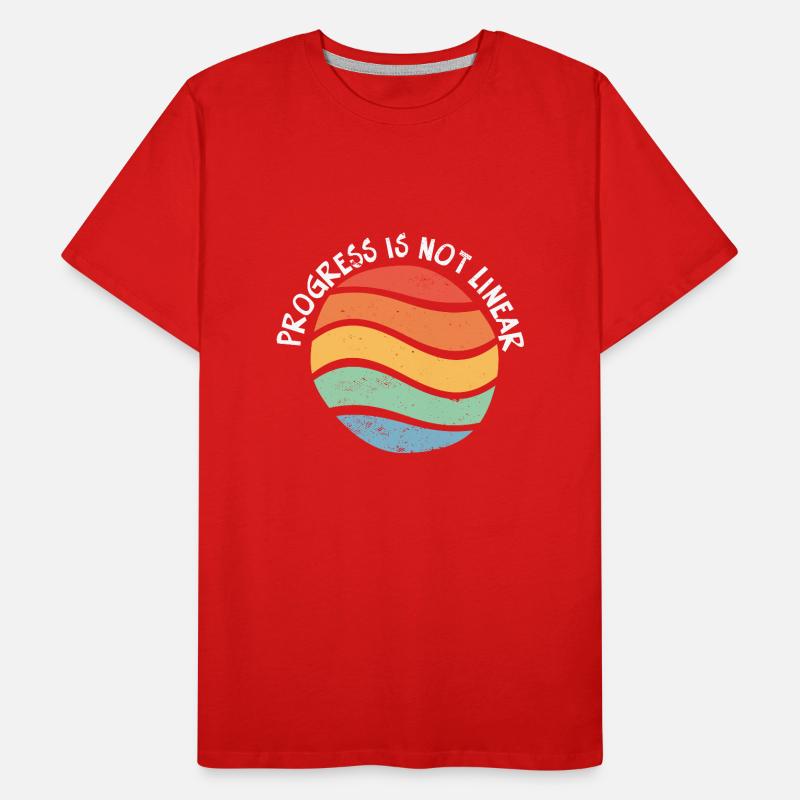Les progrès accélérés des enseignants ne sont pas linéaires T-shirt bio Premium Homme