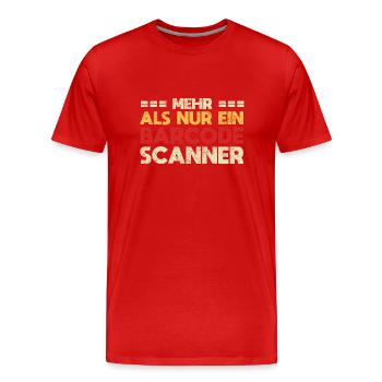 Mehr Als Nur Ein Barcode-Scanner - Männer Premium Bio T-Shirt - Rot - Vorne - Damien (186cm)