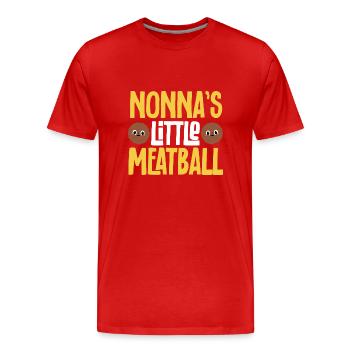 Meatballs Italy Italian Food - Men's Premium Organic T-Shirt - red - Front - Damien (186cm)