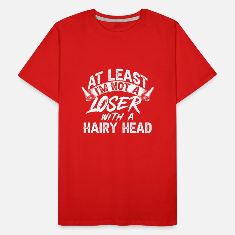 Bald Head Baldness Beard Bald Head Men's Premium Organic T-Shirt