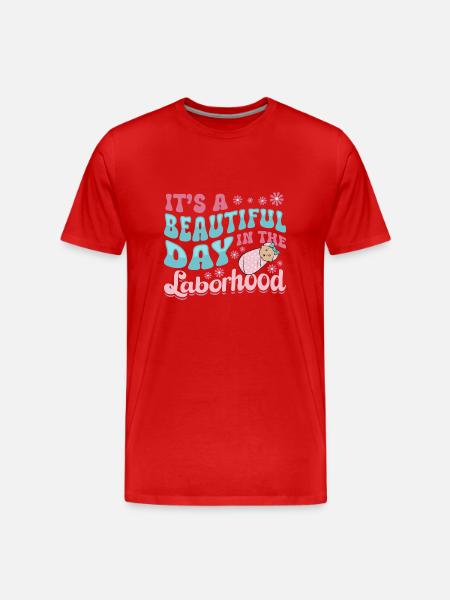 Infirmière Bébé Maternité Infirmière - T-shirt bio Premium Homme - rouge