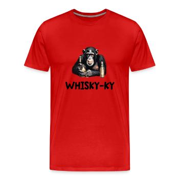whisky-ky - T-shirt bio Premium Homme - rouge - Devant - Damien (186cm)