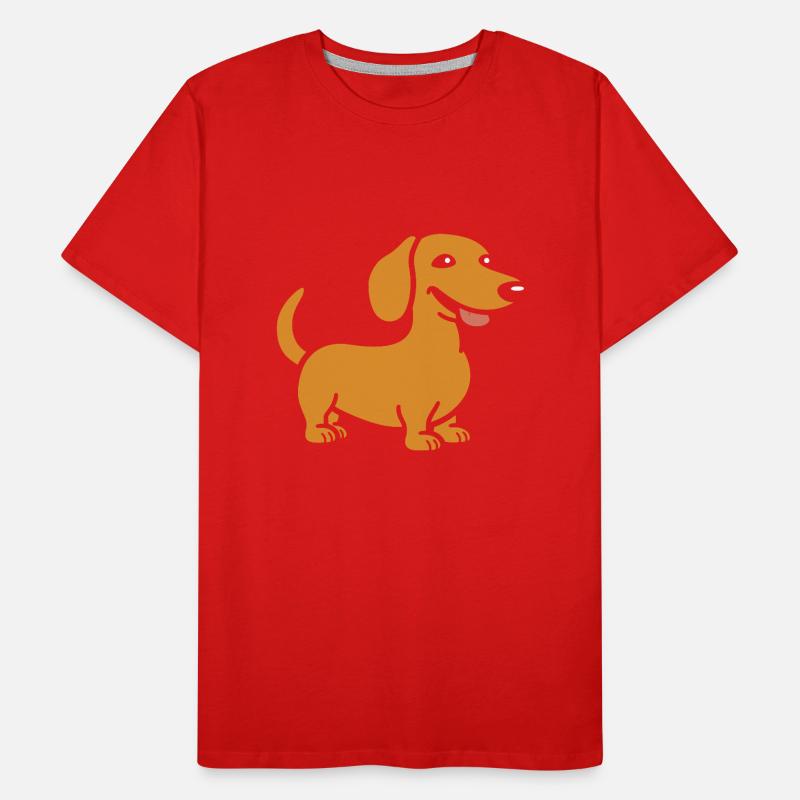 teckel T-shirt bio Premium Homme