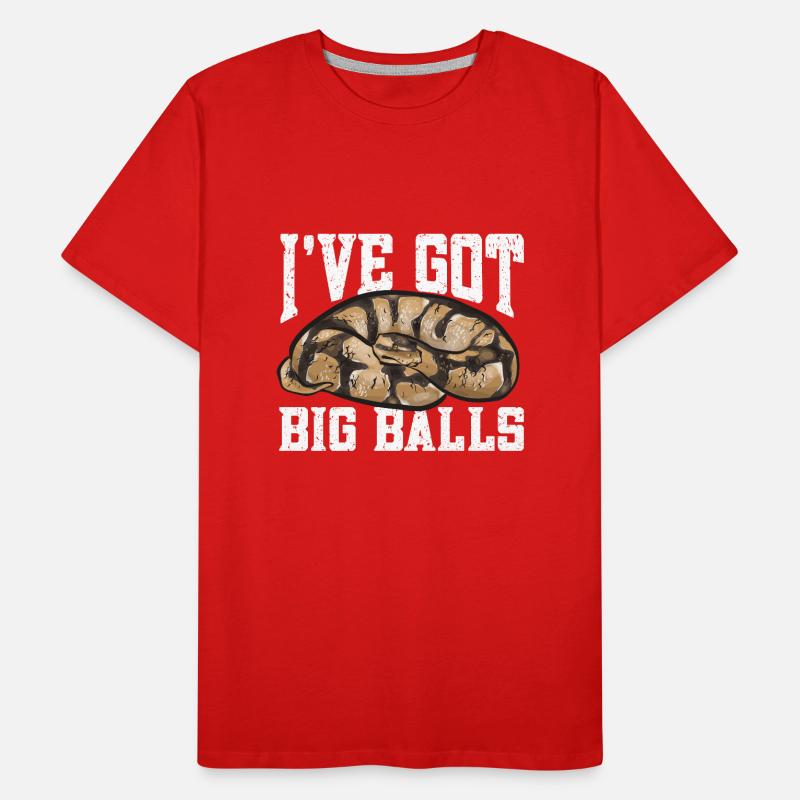 Ball Python Schlange Königspython Männer Premium Bio T-Shirt