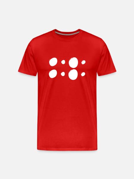 Patterns Circles Circle Shapes - Men's Premium Organic T-Shirt - red