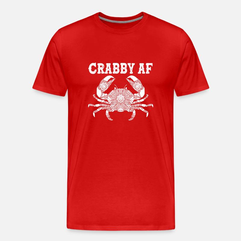 Krabbe - Männer Premium Bio T-Shirt - Rot