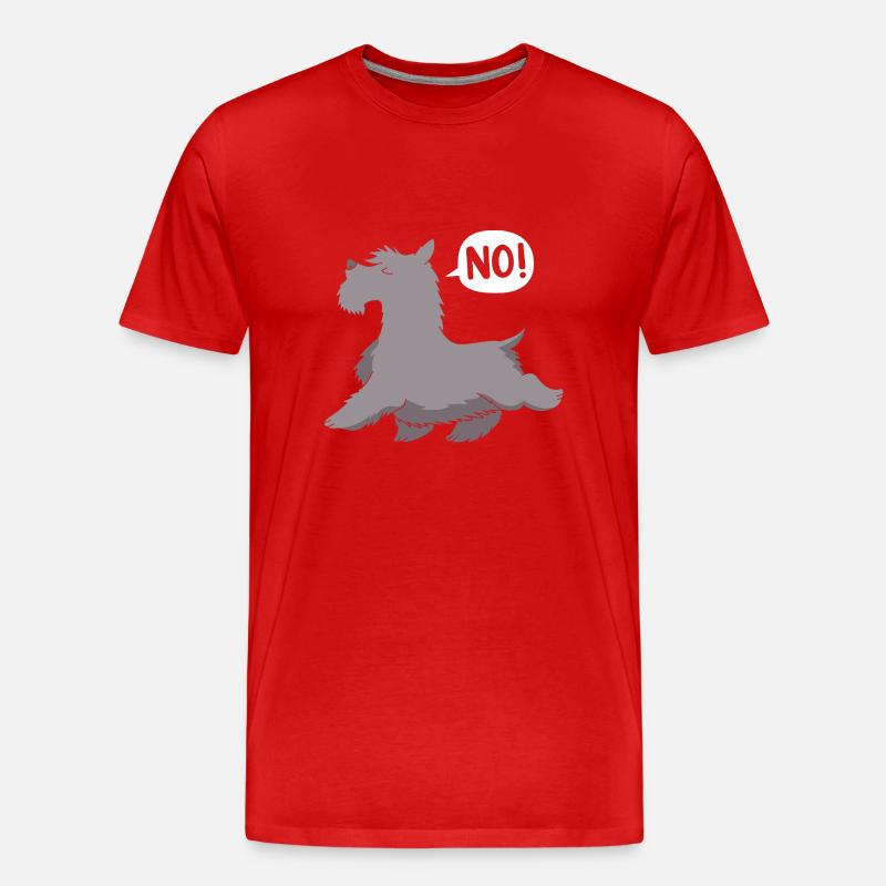 Scottish Terrier - Männer Premium Bio T-Shirt - Rot