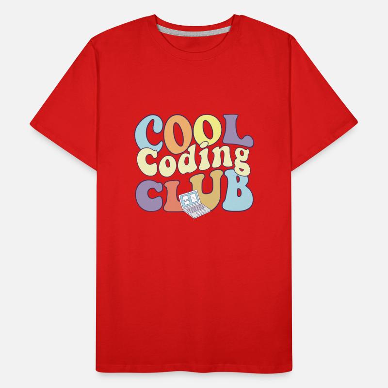 Cool Coding Club Computer Programmer Coder Männer Premium Bio T-Shirt