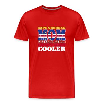 Drapeau du Cap-Vert Drapeau du Cap-Vert - T-shirt bio Premium Homme - rouge - Devant - Damien (186cm)