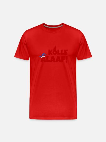 Kölle Alaaf - Männer Premium Bio T-Shirt - Rot