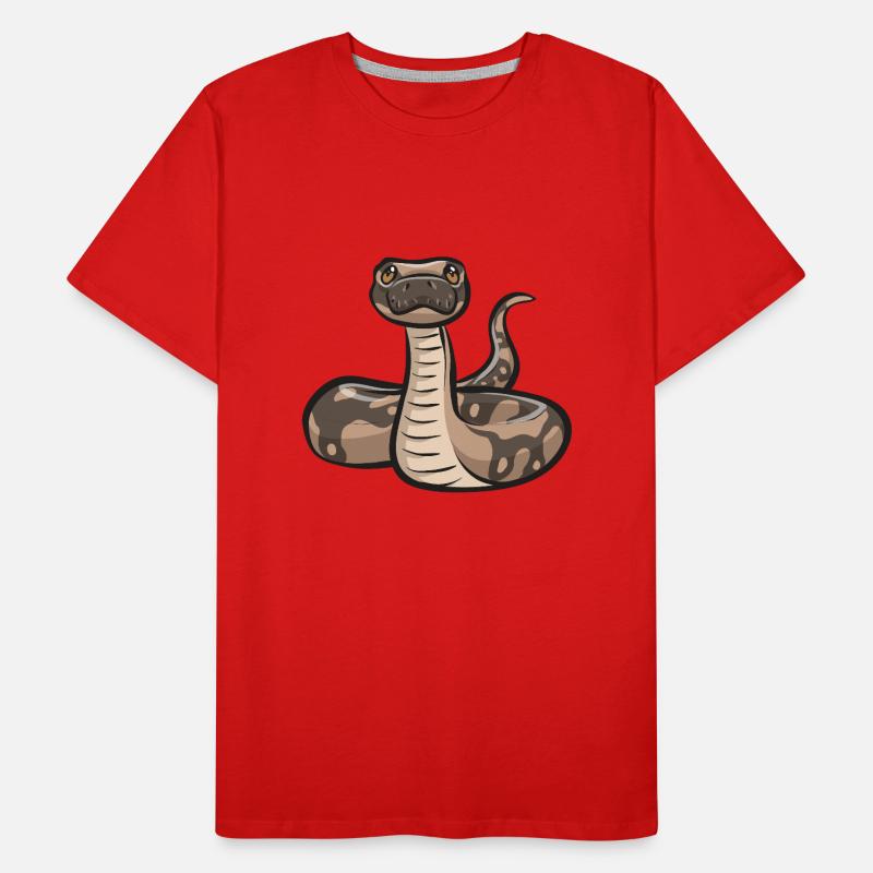 Ball Python Schlange Königspython Männer Premium Bio T-Shirt