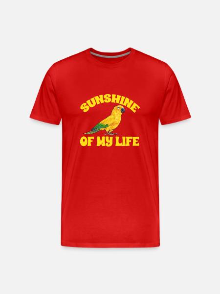 Parakeet, Parrot, Parakeet, Bird - Men's Premium Organic T-Shirt - red