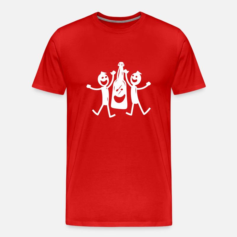 Feiern Junggesellenabschied - Männer Premium Bio T-Shirt - Rot