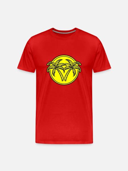 Palm Island Holiday Summer - Men's Premium Organic T-Shirt - red