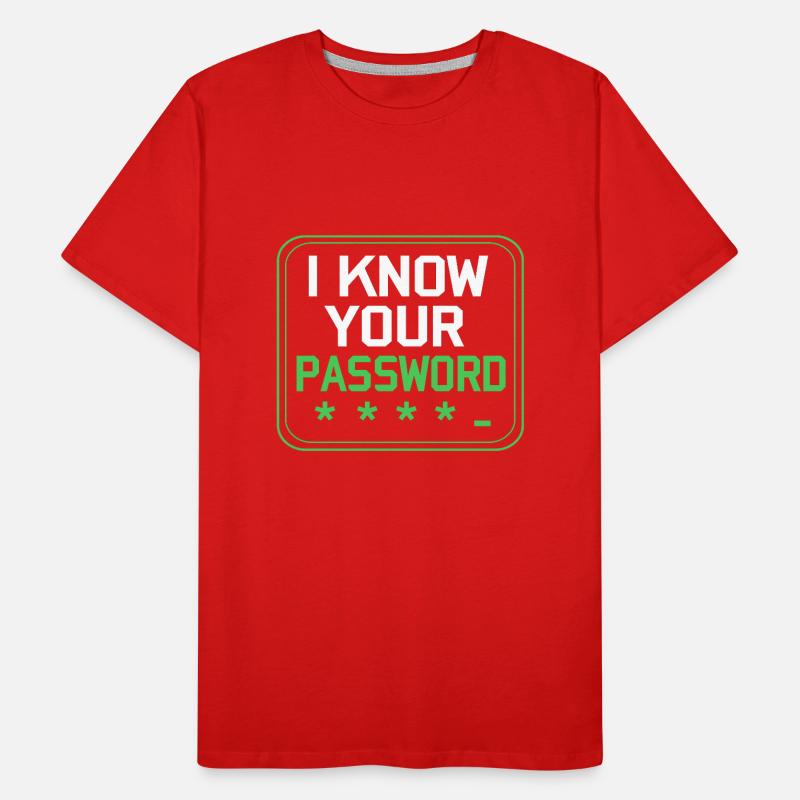 Cybersecurity Cyber Programmer Hacker Men's Premium Organic T-Shirt