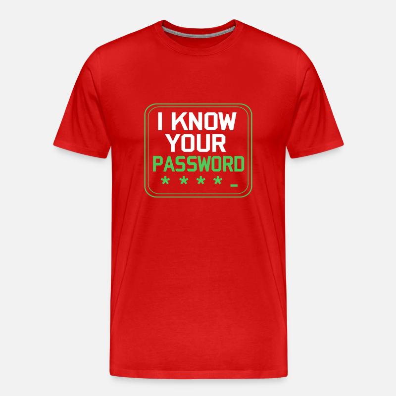 Cybersecurity Cyber Programmer Hacker - Men's Premium Organic T-Shirt - red