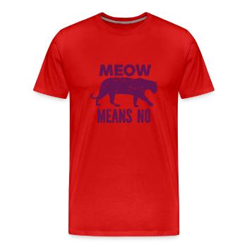 Tiger - Afrika - Wildnis - Naturschutz - Männer Premium Bio T-Shirt - Rot - Vorne - Damien (186cm)