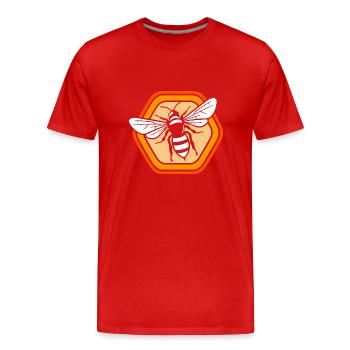Imker - Männer Premium Bio T-Shirt - Rot - Vorne - Damien (186cm)