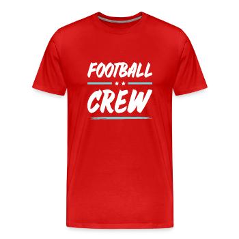 Équipe de football - T-shirt bio Premium Homme - rouge - Devant - Damien (186cm)