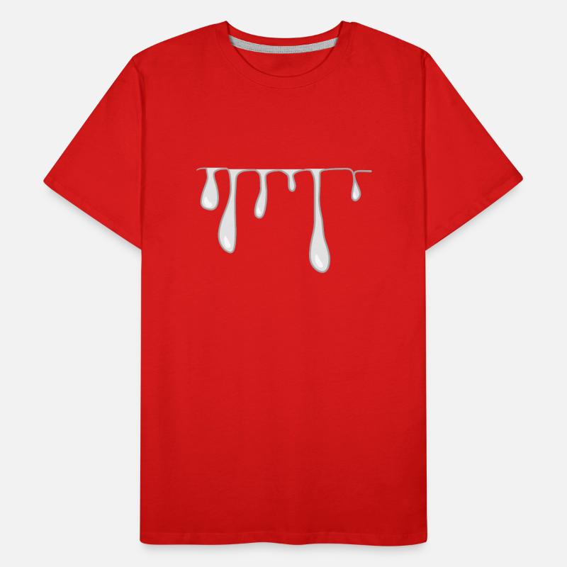drops slime line pattern Men's Premium Organic T-Shirt