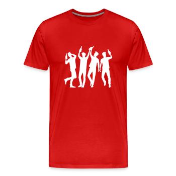 Junggesellenabschied Party Gruppe - Männer Premium Bio T-Shirt - Rot - Vorne - Damien (186cm)