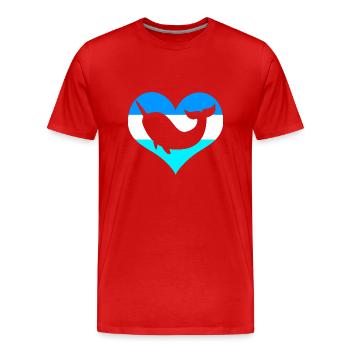 Narwhal - Men's Premium Organic T-Shirt - red - Front - Damien (186cm)