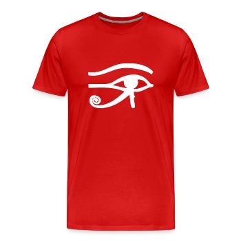Egypt Eye a - Men's Premium Organic T-Shirt - red - Front - Damien (186cm)