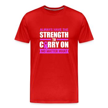 Autoimmune disease - Men's Premium Organic T-Shirt - red - Front - Damien (186cm)