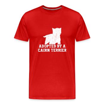 Cairn Terrier Dog - Men's Premium Organic T-Shirt - red - Front - Damien (186cm)
