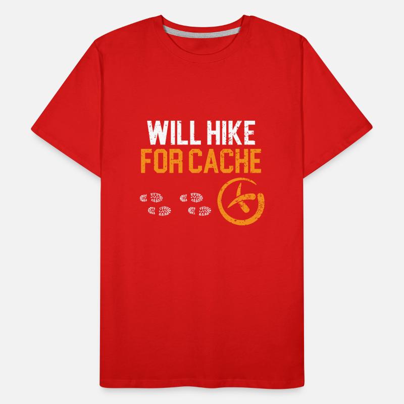 Wanders for cache, map reading, geocaching Men's Premium Organic T-Shirt