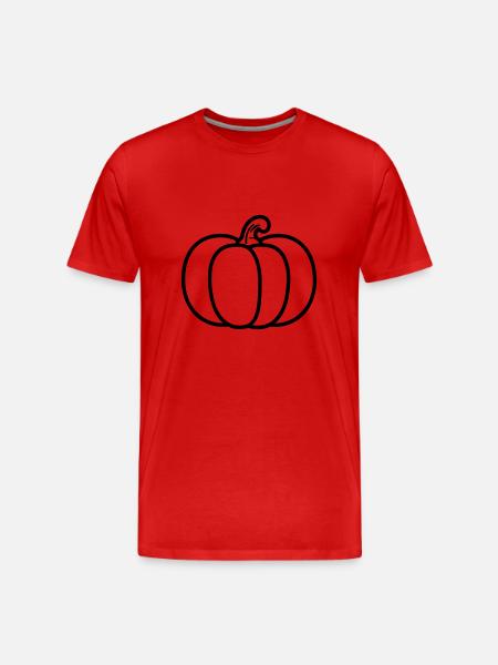 Kürbis - Männer Premium Bio T-Shirt - Rot