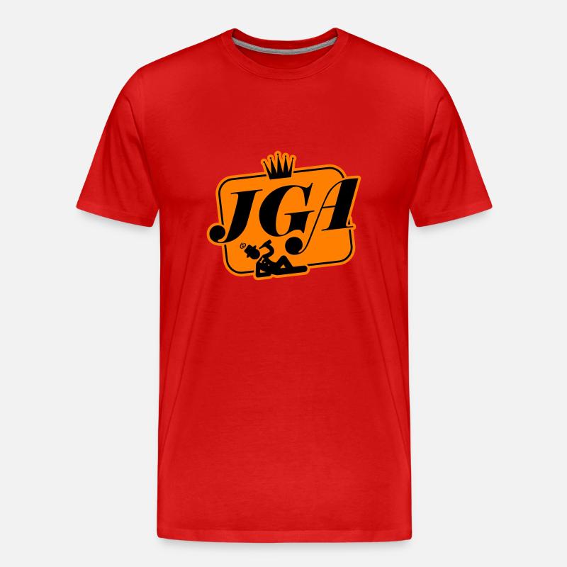 Jga Junggesellenabschied - Männer Premium Bio T-Shirt - Rot