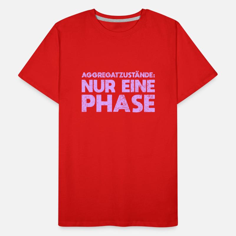 Aggregatzustände: Nur Eine Phase Männer Premium Bio T-Shirt