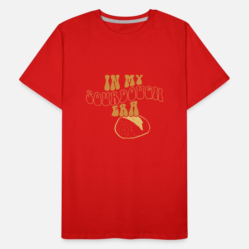 Dans mon ère au levain Home Baker Funny Bread Baking T-shirt bio Premium Homme