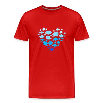 Aquarium Aquarist - Männer Premium Bio T-Shirt - Rot - Vorne - Damien (186cm)