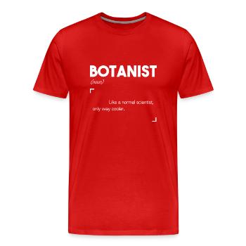 Botaniker - Männer Premium Bio T-Shirt - Rot - Vorne - Damien (186cm)
