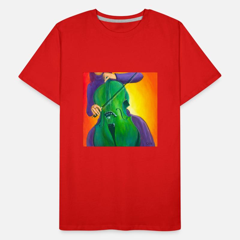 Violoncelle T-shirt bio Premium Homme