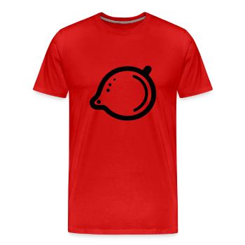 Citron - T-shirt bio Premium Homme - rouge - Devant - Damien (186cm)
