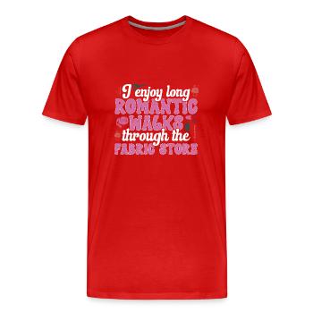 Machine à coudre Couturière Couture couture - T-shirt bio Premium Homme - rouge - Devant - Damien (186cm)