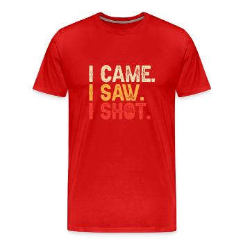Video Editor Filmemacher Videofilmer - Männer Premium Bio T-Shirt - Rot - Vorne - Damien (186cm)